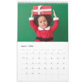 Calendrier Joyeuse et brillante typographie Photo de Noël (Mar 2026)