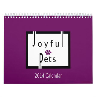 Calendrier joyeux de 2014 animaux familiers