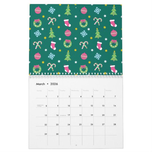 Calendrier Joyeux Noël (Mar 2026)