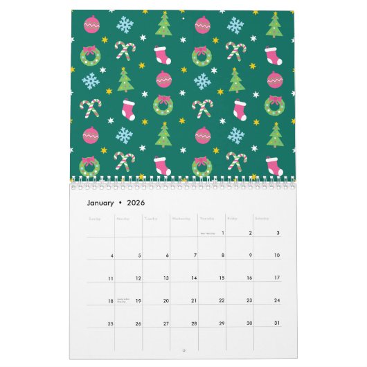 Calendrier Joyeux Noël (Jan 2026)