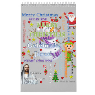 Calendrier Joyeux Noël Bonne Année 2021