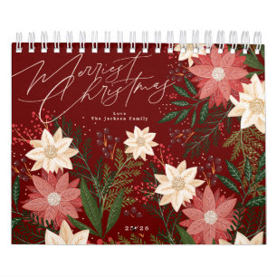 Calendrier Joyeux Noël Marron Classique