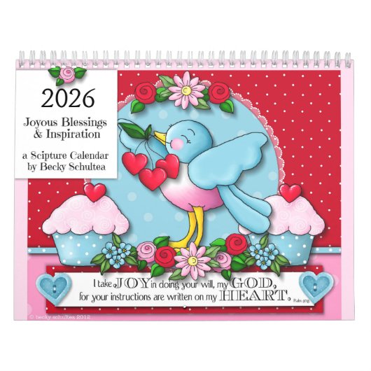 Calendrier "Joyous Blessings & Inspiration" 2026 Calendar (Protection)