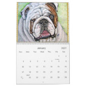 Calendrier Juste bouledogues (Jan 2027)