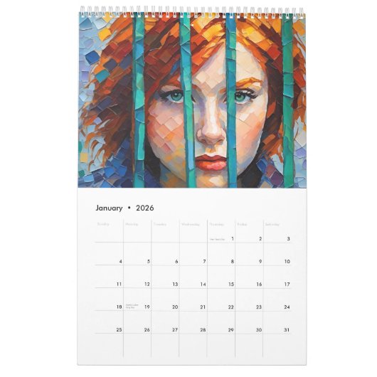 Calendrier Justice pour Gingers (Jan 2026)
