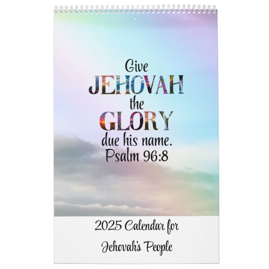 Calendrier JW 2025 avec le texte de l'année (Protection)