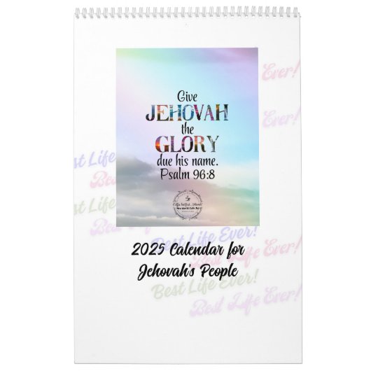 Calendrier JW 2025 "Best Life Ever" (Protection)