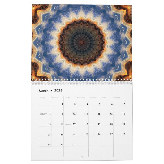 Calendrier Kaleidoscope (Mar 2026)