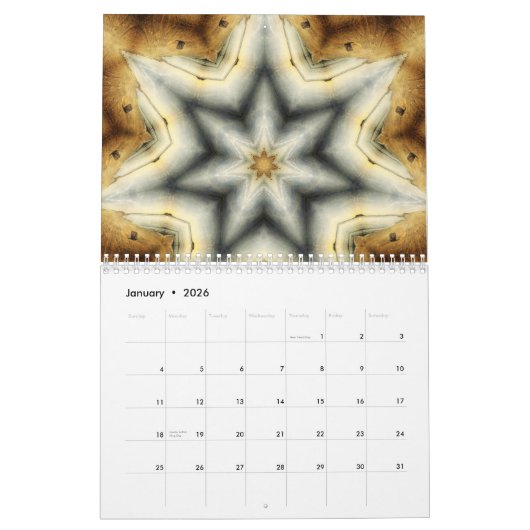 Calendrier Kaleidoscope (Jan 2026)