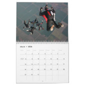 Calendrier Kaléidoscope : Une équipe du parachutisme 4way (Mar 2026)
