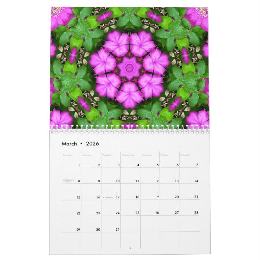 Calendrier Kaleidoscopes (Mar 2026)