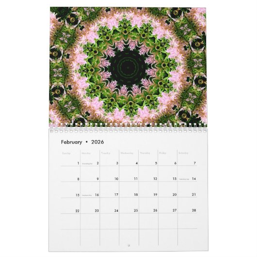 Calendrier Kaleidoscopes (Feb 2026)