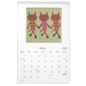 Calendrier Kaleidoscopic Cat Calendar (Mar 2027)