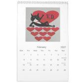 Calendrier Kaleidoscopic Cat Calendar (Feb 2027)