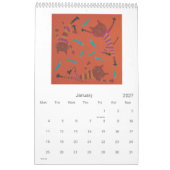 Calendrier Kaleidoscopic Cat Calendar (Jan 2027)