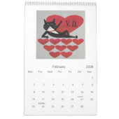 Calendrier Kaleidoscopic Cat Calendar (Feb 2026)