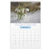 Calendrier Kalender — Årstidernas natur (Mar 2027)