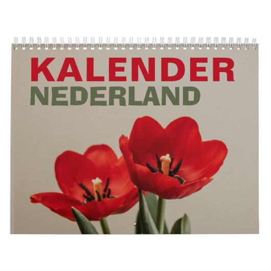 Calendrier Kalender Nederland | Le Pays-Bas 2026 néerlandais (Protection)