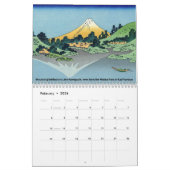 Calendrier Katsushika Hokusai - 36 Vues sur le Mont Fuji (Feb 2026)