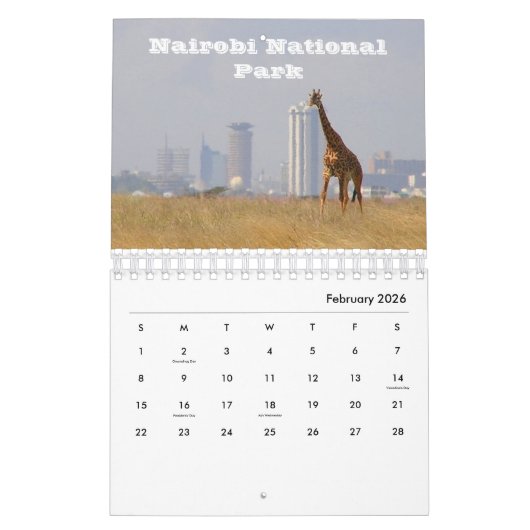 Calendrier Kenya (Feb 2026)