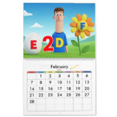 Calendrier Kids Learning Calendar – ABC & 123 Educational (Feb 2027)