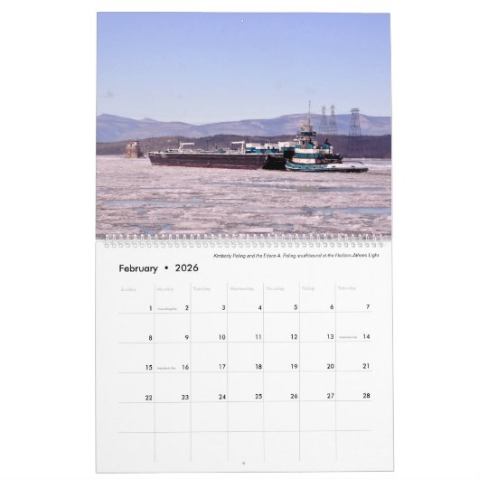 Calendrier Kimberly Poling Tugspotting sur le Hudson 2020 (Feb 2026)