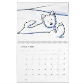 Calendrier KiniArt Westie Terriers (Jan 2027)