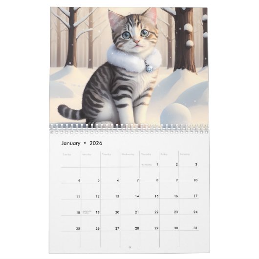 Calendrier Kittens 2024 (Jan 2026)
