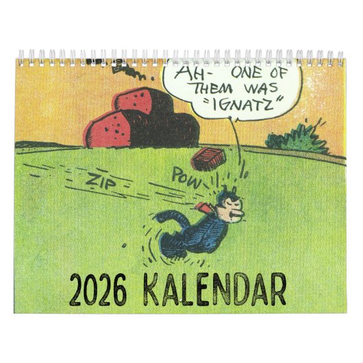 Calendrier Klassic Kartoon Kat 2026 (Protection)