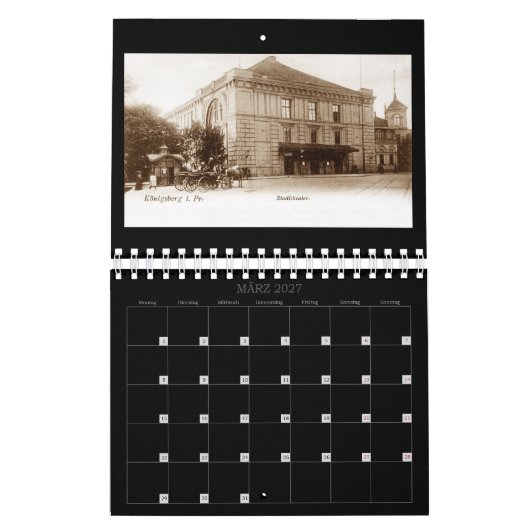 Calendrier Königsberg - Historical perspectives calendar (Mar 2027)