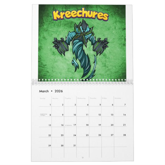 Calendrier Kreechures-Deck 2 (Mar 2026)