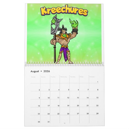 Calendrier Kreechures-Deck 2 (Aug 2026)