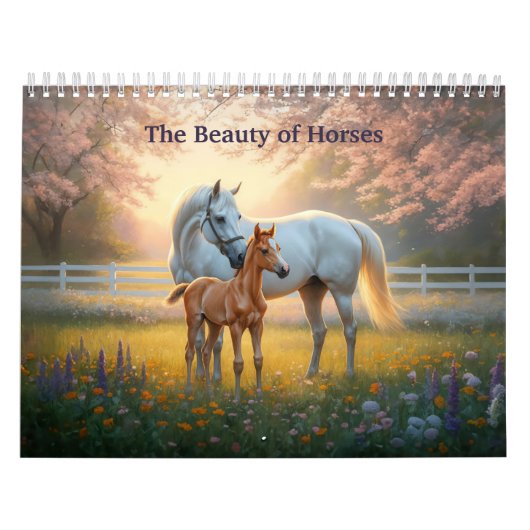 Calendrier La beauté des chevaux (Protection)