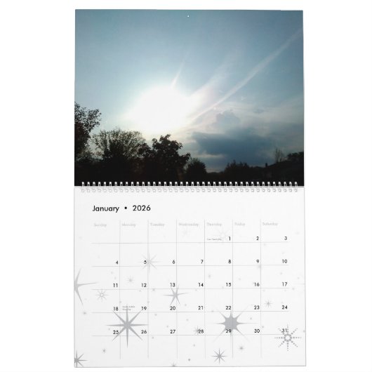 CALENDRIER LA BEAUTÉ DU SOLEIL  (Jan 2026)