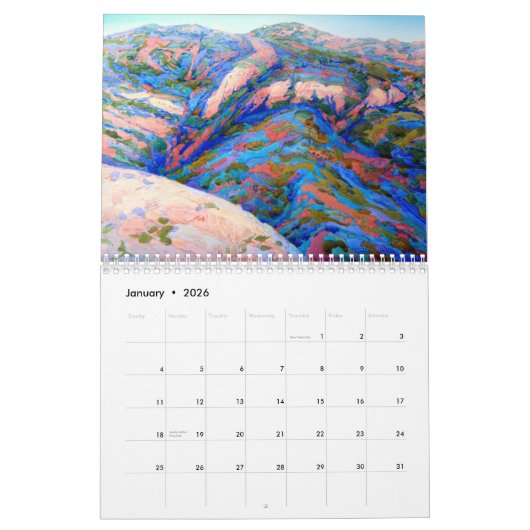 Calendrier La Californie aménage 2013 en parc par Robin (Jan 2026)