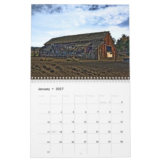 Calendrier La Californie par rad (Jan 2027)