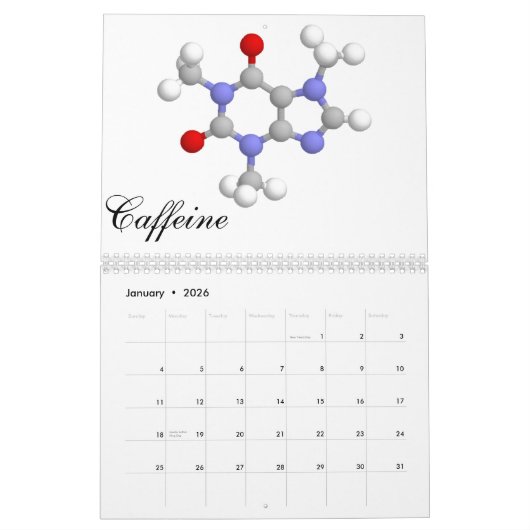 Calendrier La collection moléculaire 2011 (Jan 2026)