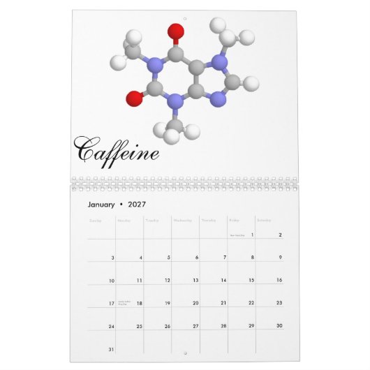 Calendrier La collection moléculaire 2011 (Jan 2027)