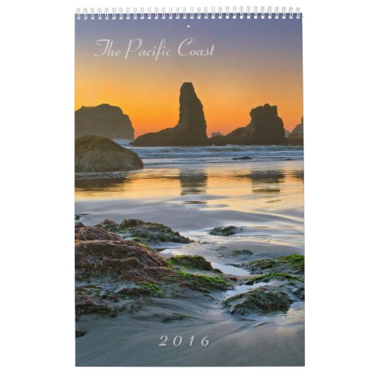 Calendrier La Côte Pacifique 2016 - joints et Scenics (Protection)