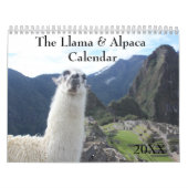 Calendrier La coutume Llama et Alpaca Any Year (Protection)