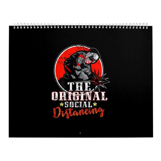 Calendrier La Distance Sociale Originale | Cadeau de soudure  (Protection)