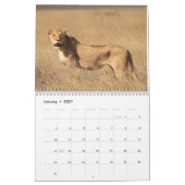 Calendrier La faune de la Tanzanie (Jan 2027)