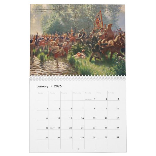 Calendrier La gloire prussienne (Jan 2026)