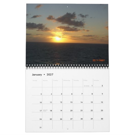 CALENDRIER LA GRANDE CROISIÈRE DE 2007 ! (Jan 2027)
