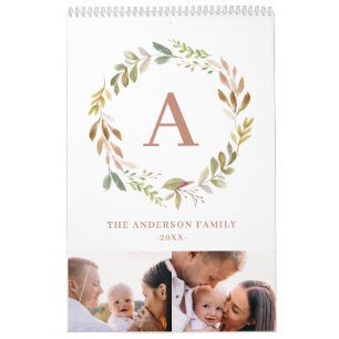 Calendrier La maison est notre heureux endroit aquarelle phot