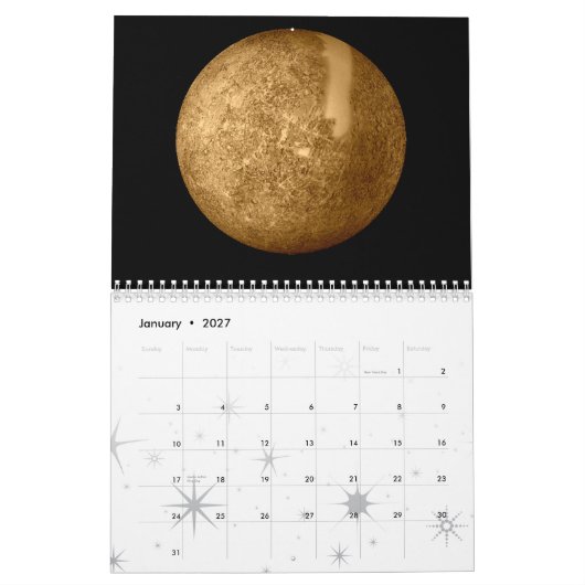 CALENDRIER LA NASA (Jan 2027)