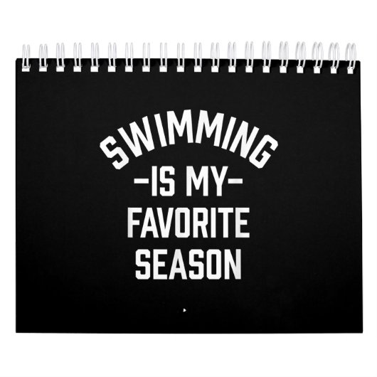 Calendrier La natation est ma saison préférée (Protection)