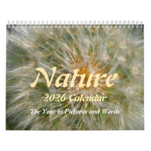 Calendrier La Nature L'année En Images Et En Mots 2026