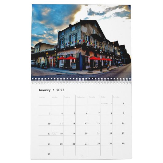 Calendrier La Nouvelle-Orléans 2014 (Jan 2027)