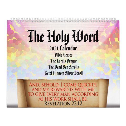 Calendrier La Parole Sainte : Écriture Chrétienne Personnalis (Protection)